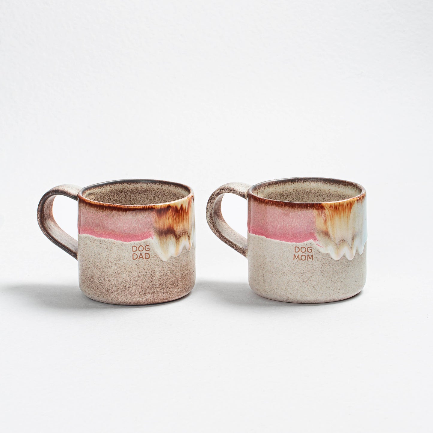Tassen Set "Melting Ice Cream" 360 ml – 2er-Set Dog Mom & Dog Dad
