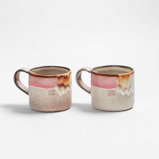 Tassen Set "Melting Ice Cream" 360 ml – 2er-Set Dog Mom & Dog Dad