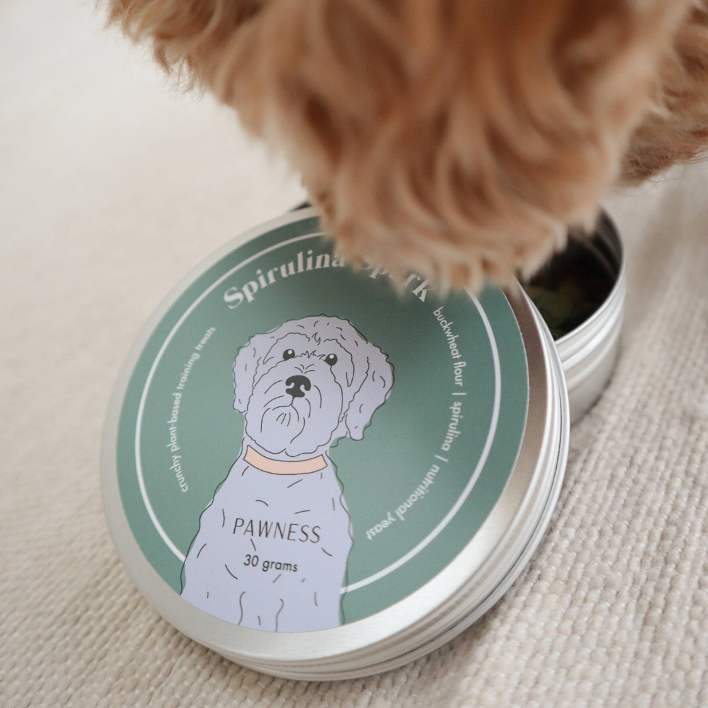 Hundesnacks Spirulina Spark - Pflanzlich & ofengebacken - 35% SALE im Warenkorb