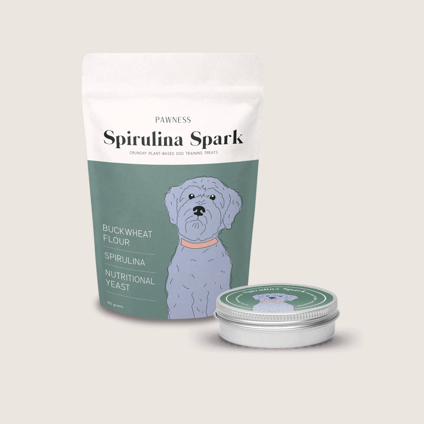 Hundesnacks Spirulina Spark - Pflanzlich & ofengebacken - 35% SALE im Warenkorb