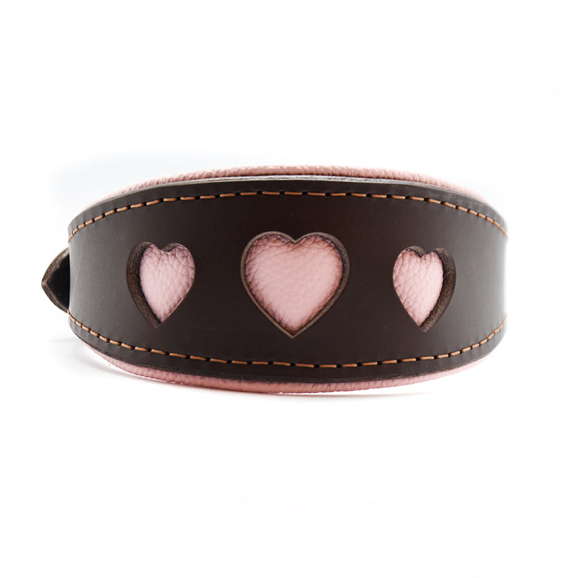 I WOOF YOU Windhundhalsband | Geschirrleder Halsband