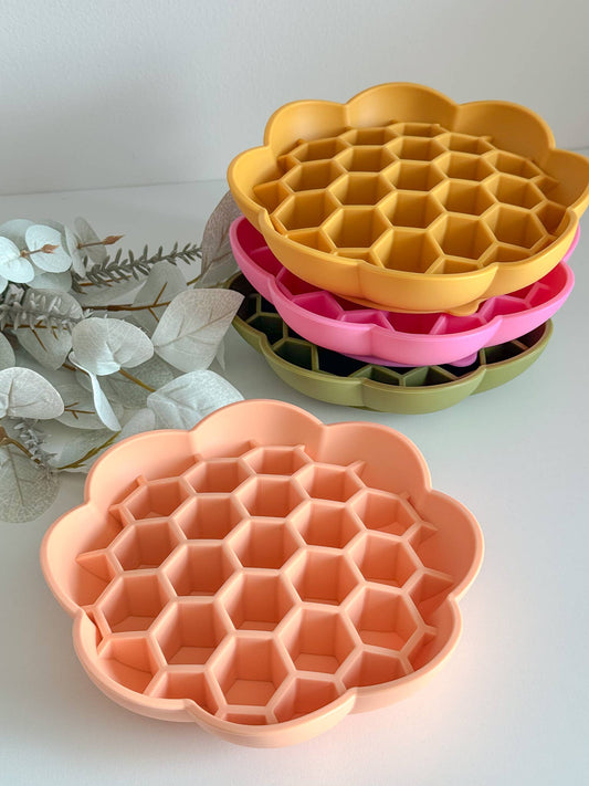 Slow Bowl / Schleckmatte "Sunflower", Schleckmatte für Hunde und Katzen