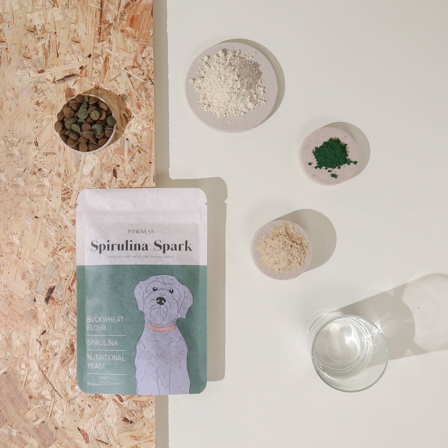 Hundesnacks Spirulina Spark - Pflanzlich & ofengebacken - 35% SALE im Warenkorb
