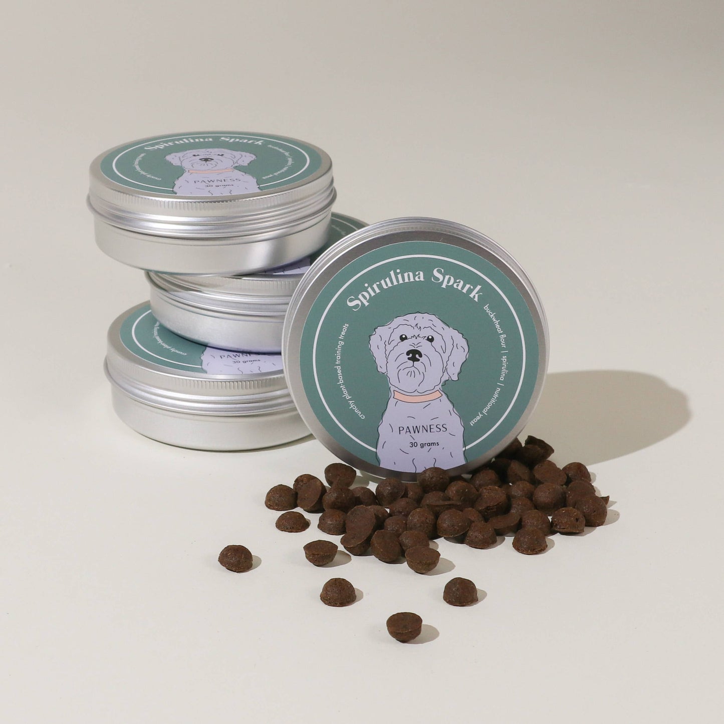 Hundesnacks Spirulina Spark - Pflanzlich & ofengebacken - 35% SALE im Warenkorb
