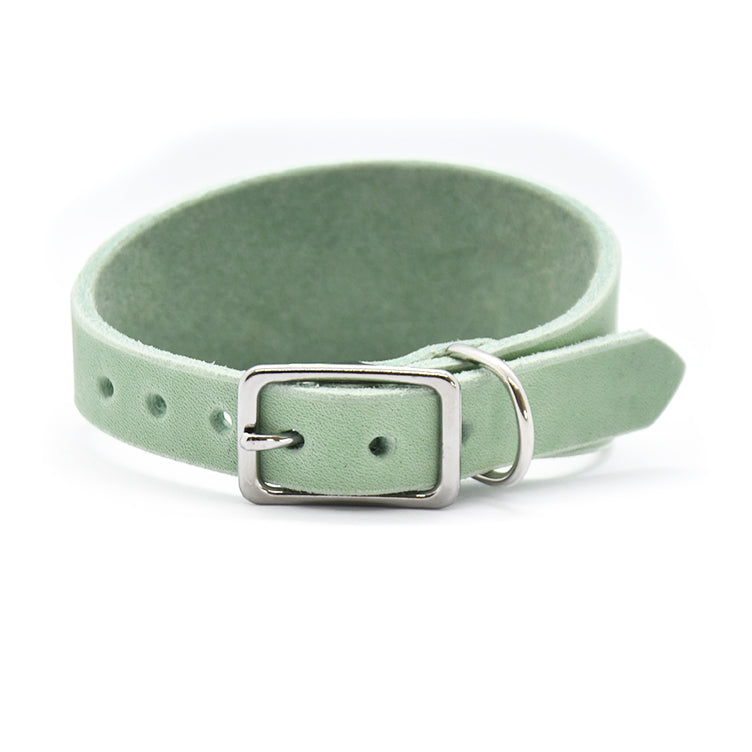 CLASSIC WIDE Fettleder Windhundhalsband | Maßgefertigt & robust