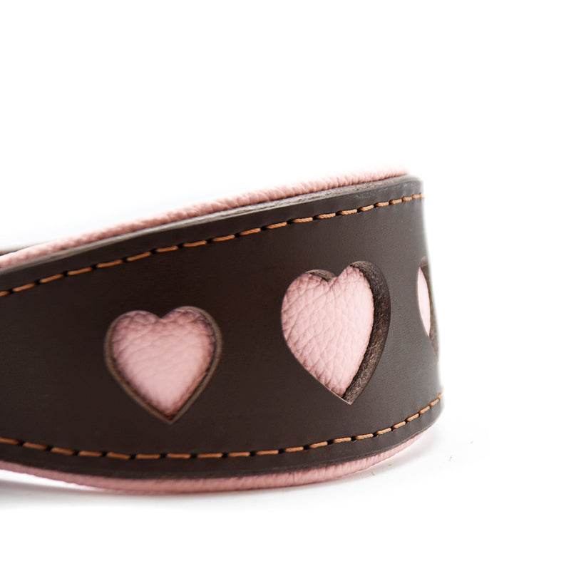 I WOOF YOU Windhundhalsband | Geschirrleder Halsband