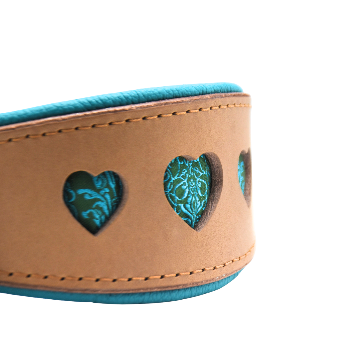 I WOOF YOU Windhundhalsband | Geschirrleder Halsband